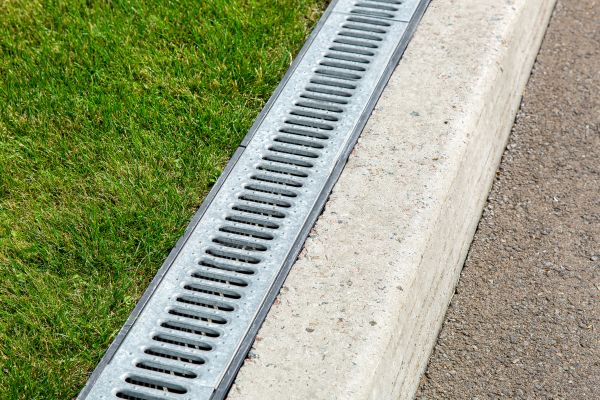 Courtyard Drain Installation in Fargo